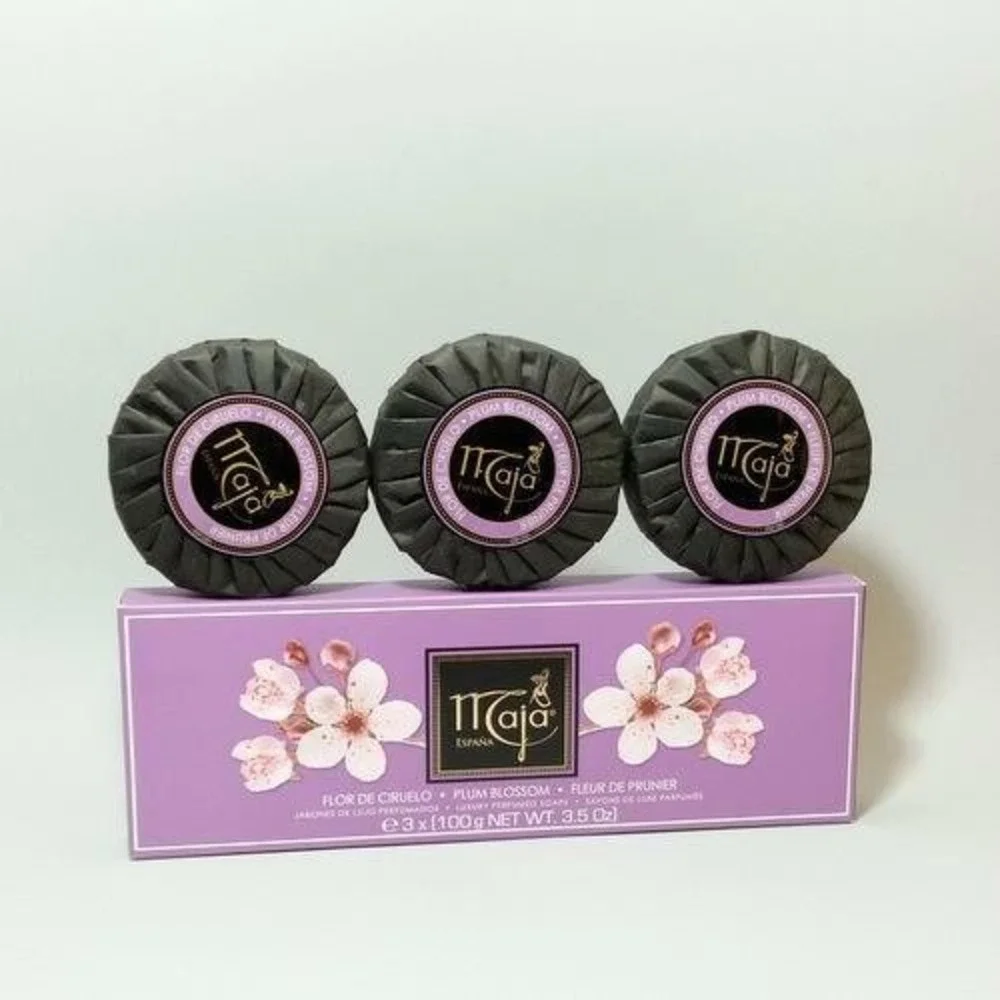 Maja Plum Blossom Luxury Perfume Soap Flor de Ciruelo - 3 x 3.5 oz